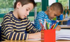 children in classroom