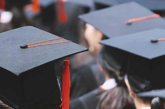 Group of people with mortar boards