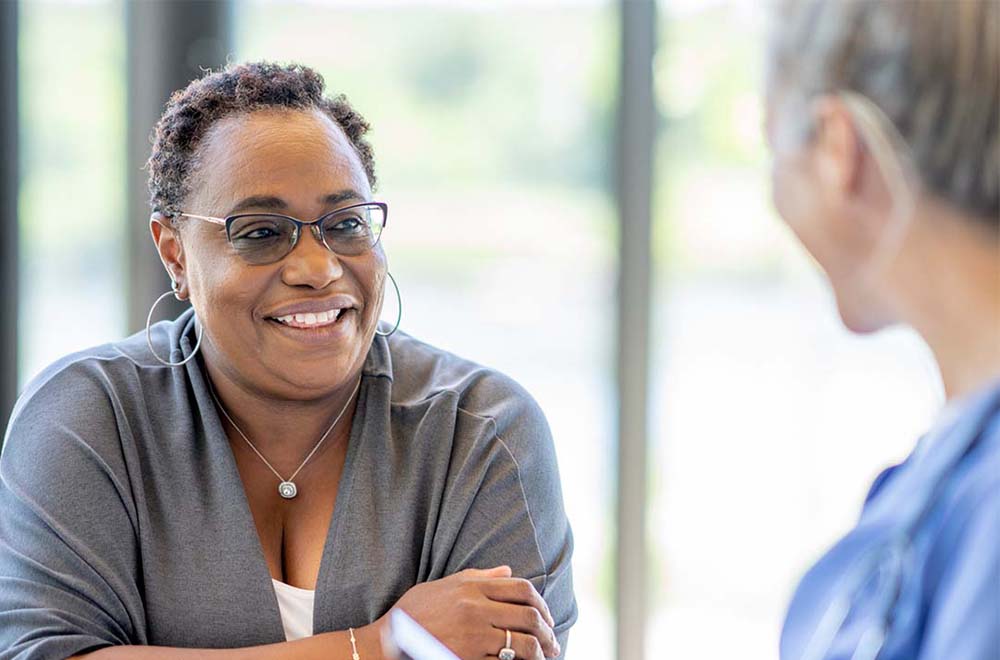 woman having an appointment